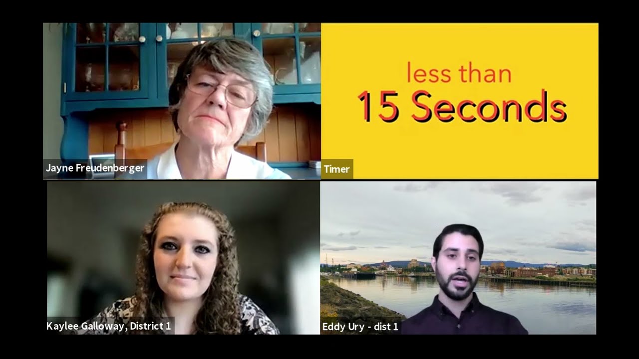 September 22, 2021 Online:  Forum for County Council Candidates