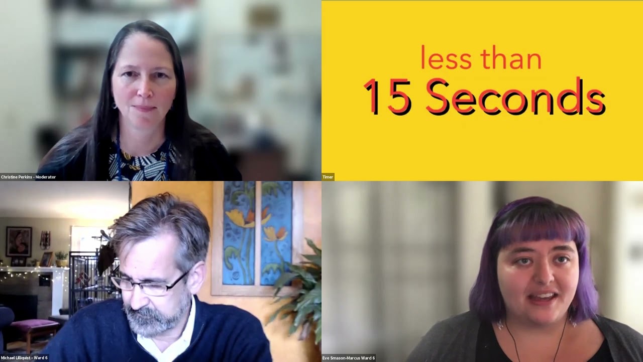 Special Online Meeting, September 29, 2021:  Forum for Bellingham City Council Races